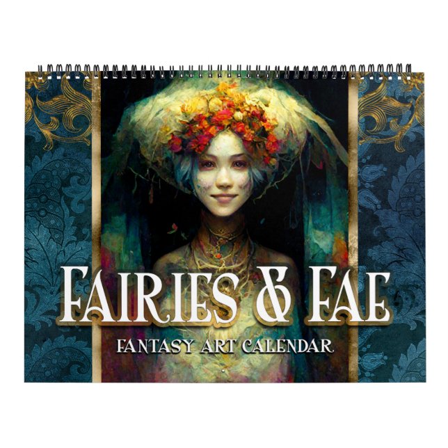 Calendário 2026 Fairies & Fae 3 Fantasy Art Calendar (Capa)