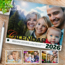 Calendário 2026 Family Pictures fun custom filters Calendar