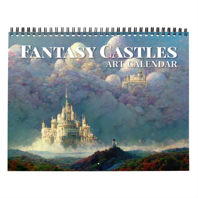 Calendário 2026 Fantasia Castles Art Calendar (Capa)