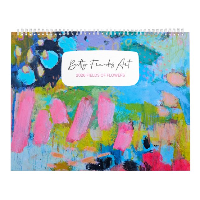 Calendário 2026 Fields of Flowers Calendar by Betty Franks (Capa)