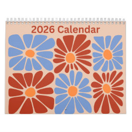 Calendário 2026 Flower Art Calendar