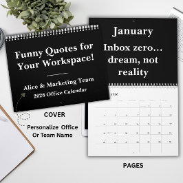Calendário 2026 Funny Office Desk Wall Calendar