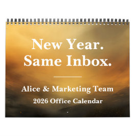 Calendário 2026 Funny Office Inbox Humor