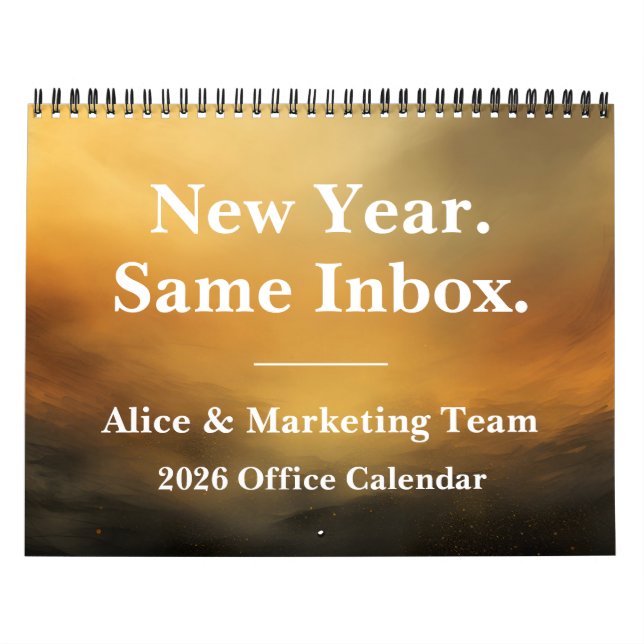 Calendário 2026 Funny Office Inbox Humor (Capa)