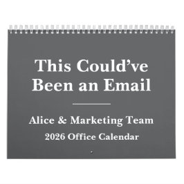 Calendário 2026 Funny Office Meeting Madness