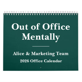 Calendário 2026 Funny Office Sarcastic Quotes
