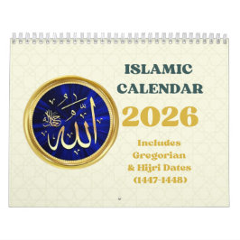 Calendário 2026 Hijri Calendar Islamic Art & Key Dates