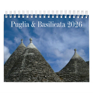 Calendário 2026 Italy calendar - Puglia & Basilicata