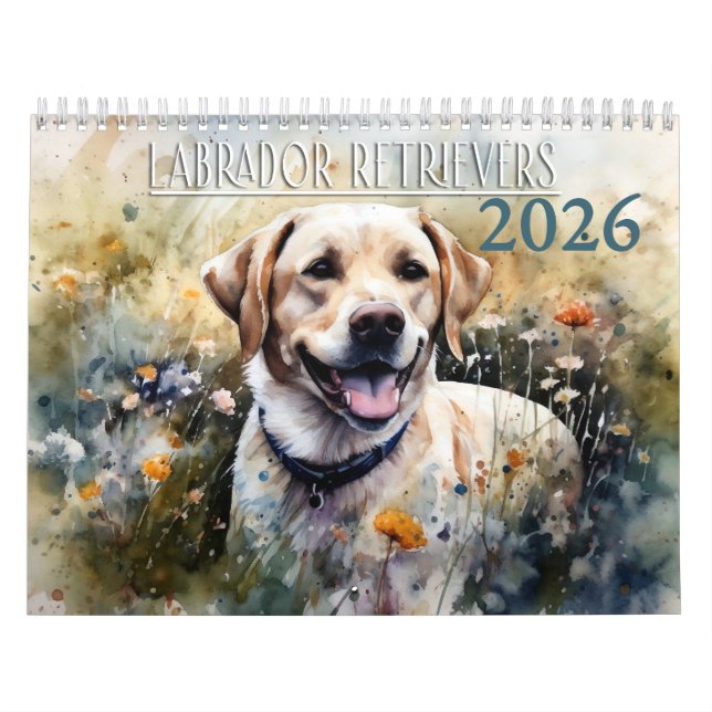 Calendário 2026 Labrador Retriever (Capa)