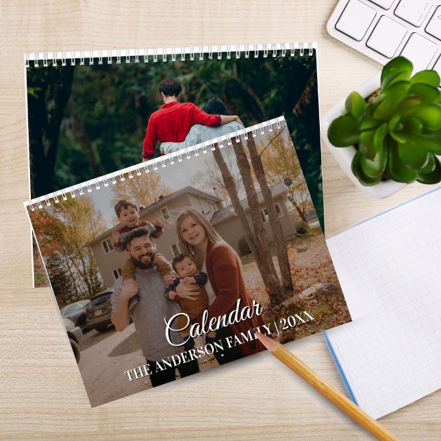 Calendário 2026 Modern Custom Family Photo Calendar – Create  (2026 Modern Custom Family Photo Calendar – Create Your Own)