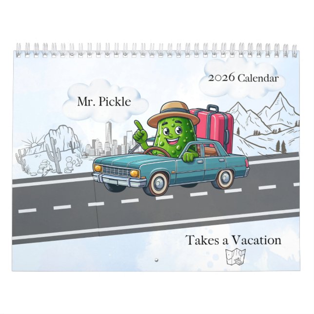 Calendário 2026 Mr Pickle Takes a Vacation  (Capa)