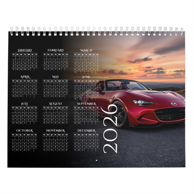Calendário 2026 MX-5 Miata Calendar (Capa)