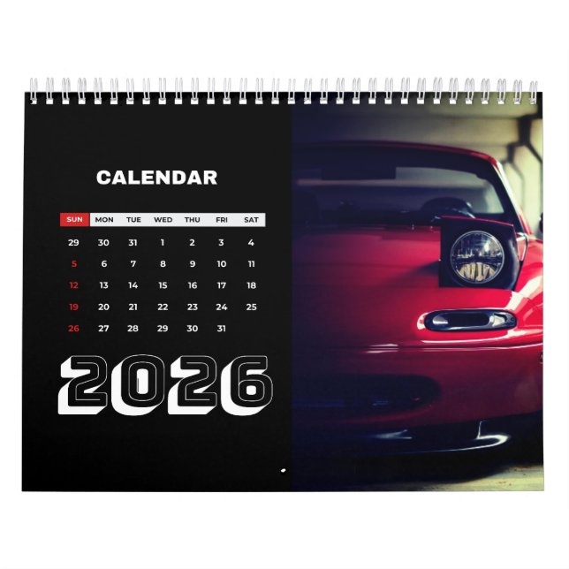 Calendário 2026 MX-5 Miata Calendar (Capa)