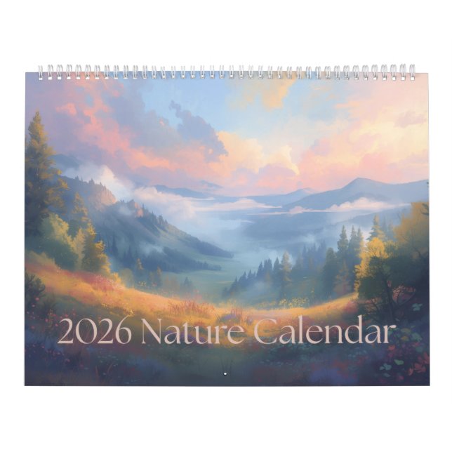 Calendário 2026 Nature Calendar: A Year in Nature (Capa)