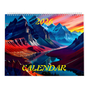 Calendário 2026 Paisagens Incríveis De Esplendor Quatro