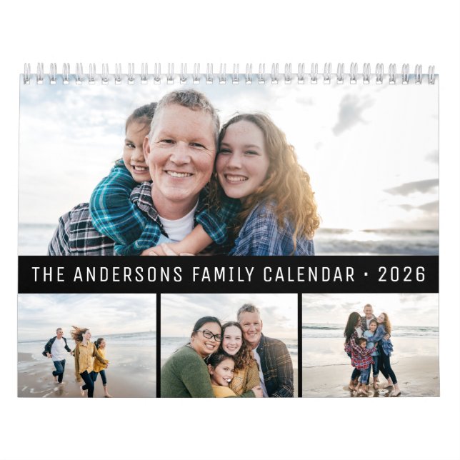 Calendário 2026 Personalized Family Simple Minimalist  (Capa)