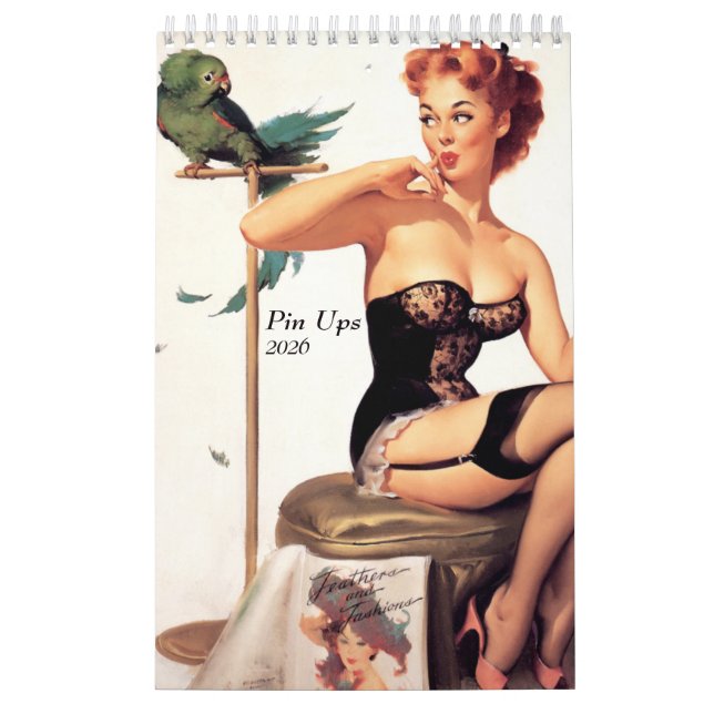 Calendário 2026 Pin Up Calendar (Capa)