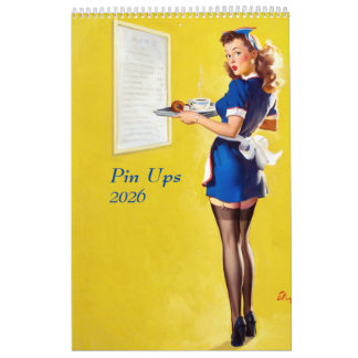 Calendário 2026 Pin Ups Calendar