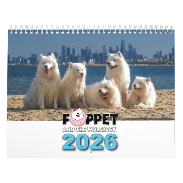 Calendário 2026 Poppet e a Matilha (Capa)