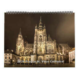 Calendário 2026 Praga - Catedral de São Vito à Noi