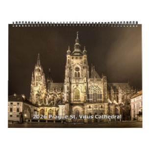 Calendário 2026 Praga - Catedral de São Vito à Noi