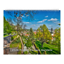 Calendário 2026 Praga - Jardins do Terraço