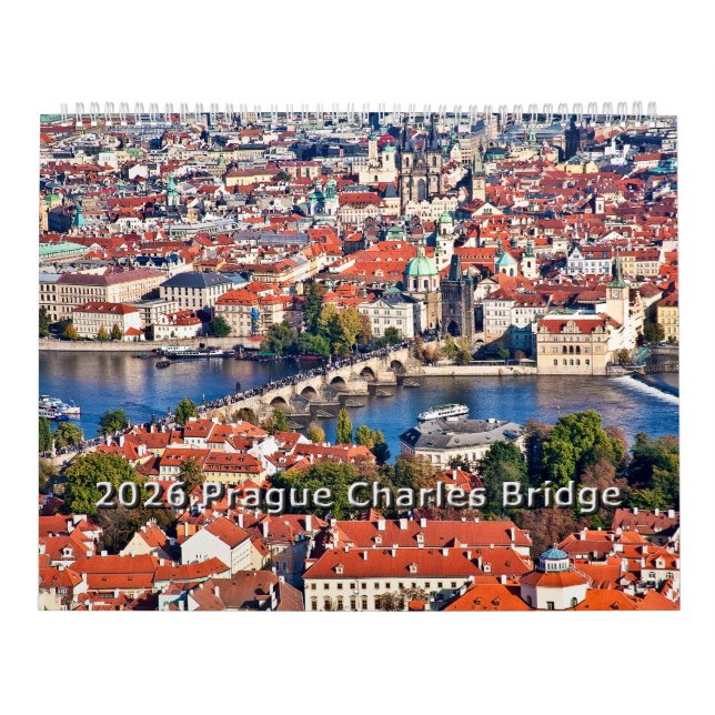 Calendário 2026 Prague - Charles Bridge Calendar (Capa)