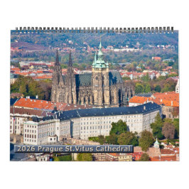 Calendário 2026 Prague - St. Vitus Cathedral Calendar
