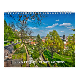 Calendário 2026 Prague - Terrace Gardens Calendar