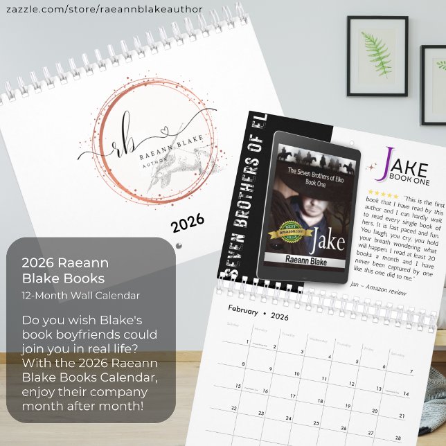 Calendário 2026 Raeann Blake Books Calendar (Criador carregado)