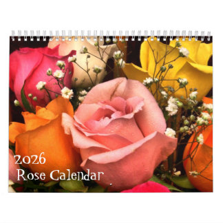 Calendário 2026 Rose Calendar