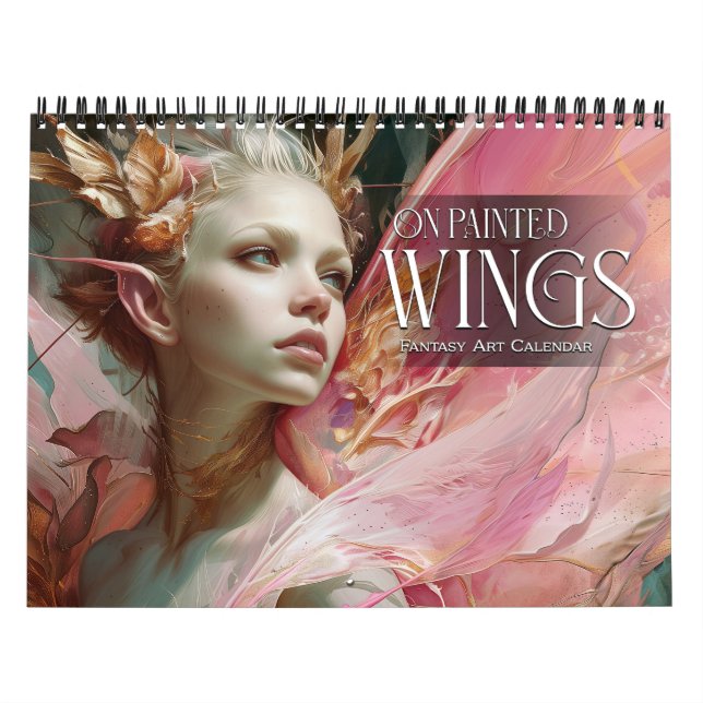 Calendário 2026 Sobre As Asas Pintadas 2 Fadas Angels Fantasy (Capa)