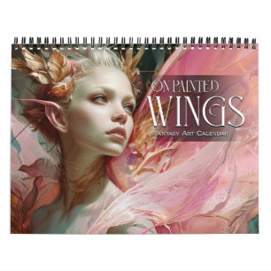 Calendário 2026 Sobre As Asas Pintadas 2 Fadas Angels Fantasy