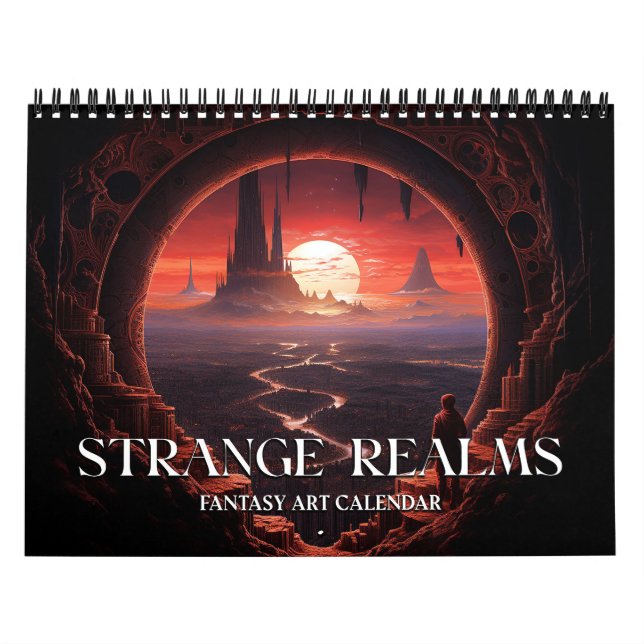 Calendário 2026 Strange Realms 4 Fantasy Art Calendar (Capa)