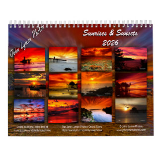 Calendário 2026 Sunrise & Sunsets Calendar
