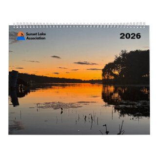 Calendário 2026 Sunset Lake Calendar