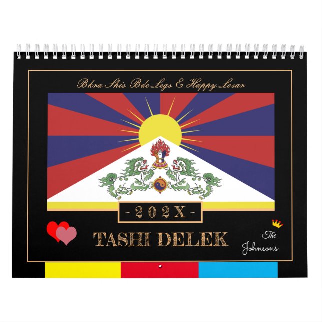 Calendário 2026 Tibetano Losar & Tashi Delek - Ano Novo /Tibe (Capa)