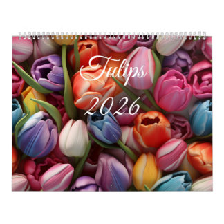 Calendário 2026 Tulips Wall Calendar