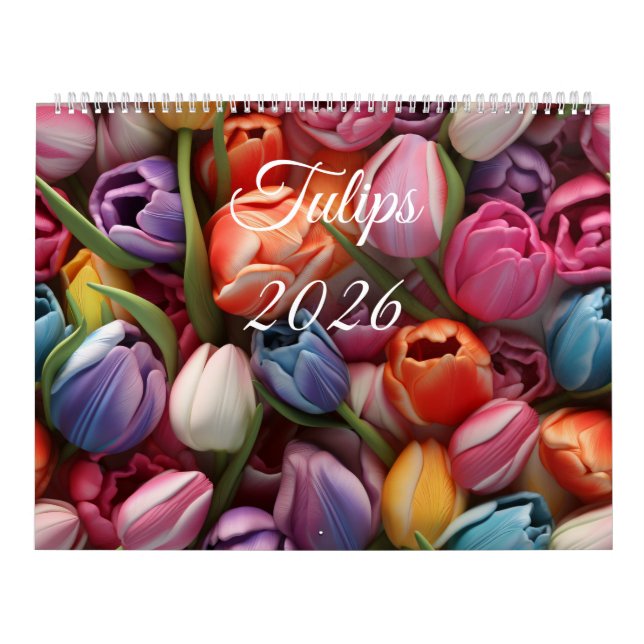 Calendário 2026 Tulips Wall Calendar (Capa)