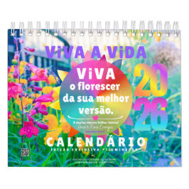 Calendário 2026 :: Viva a Vida Edição ILUMINAÇÃO