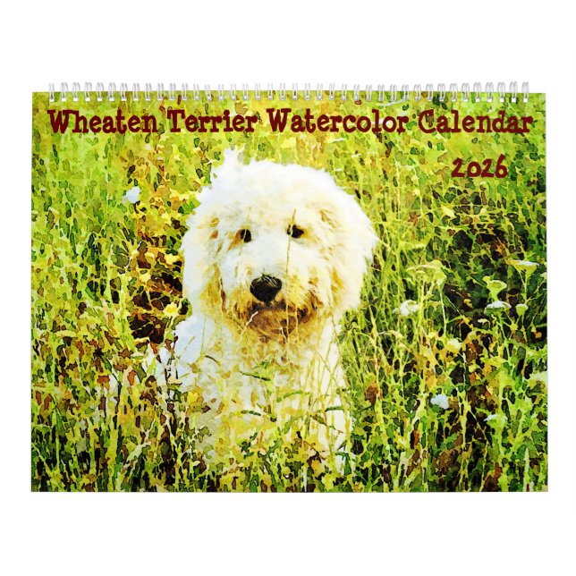 Calendário 2026  Wheaten Terrier Dog Mama Mom Owner Gifts (Capa)