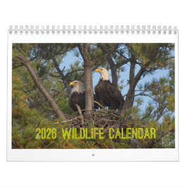 Calendário 2026 Wildlife Calendar by Kevin Harris