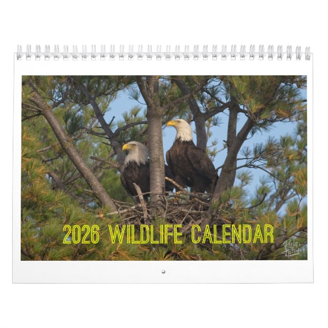 Calendário 2026 Wildlife Calendar by Kevin Harris (Capa)