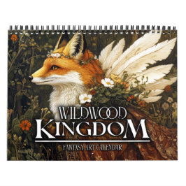Calendário 2026 Wildwood Kingdom Fantasy Art Calendar