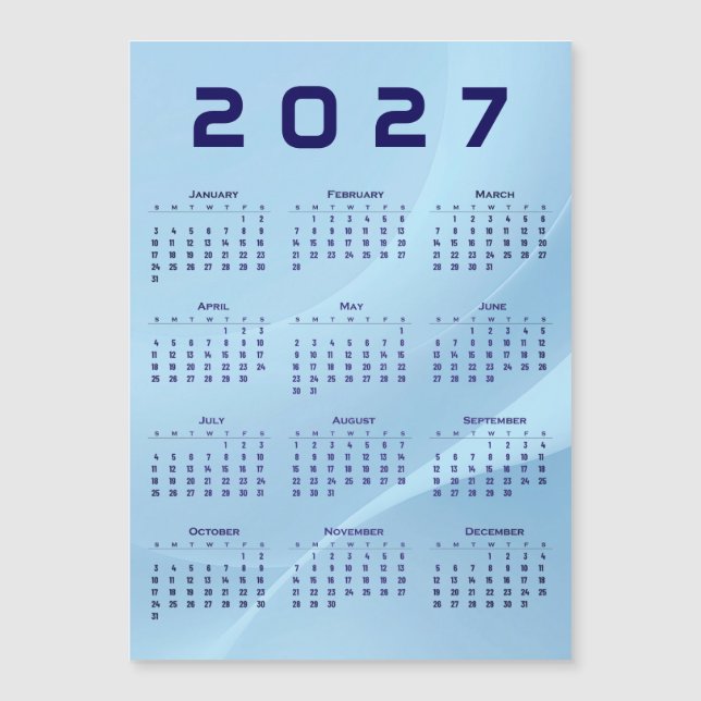 Calendário 2027 (Frente)