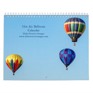 Calendário 2027 Balões de Ar Quente de Adirondack Coloridos