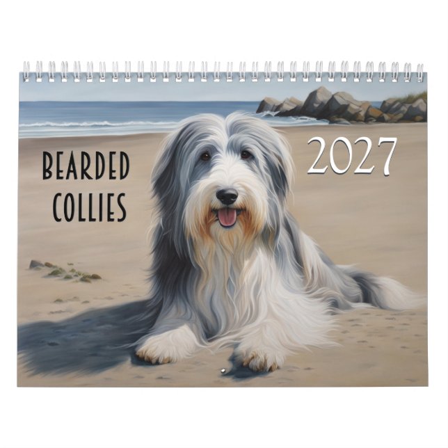 Calendário 2027 Bearded Collies  (Capa)