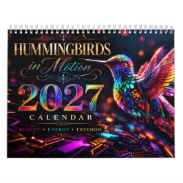 Calendário 2027 Beija-flores em Movimento