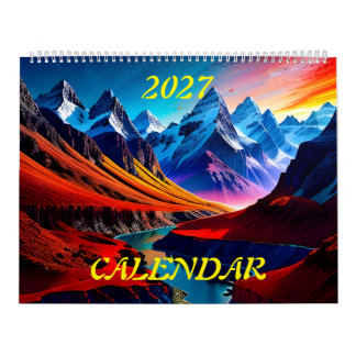 Calendário 2027 Espetaculares Paisagens de Esplendor Três