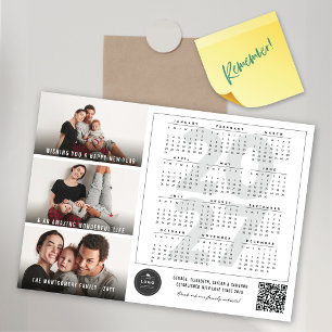 Calendário 2027 Feliz Ano Novo Cartão de Foto Magn